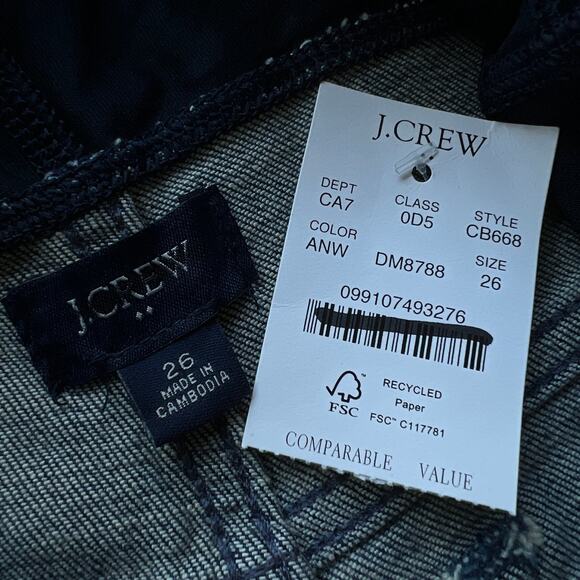 J.Crew Factory Women's Maternity Jeans Size 26 Denim Blue - Picture 2 of 12